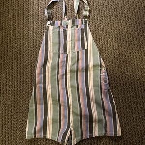 RVCA pastel colored overalls